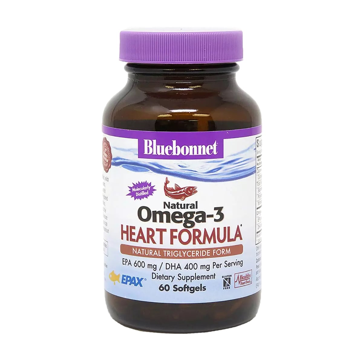 Омега-3 Bluebonnet Nutrition Omega-3 Heart Formula, 60 капсул